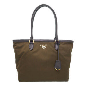 Prada Tessuto Vela Tote Shoulder Bag Black